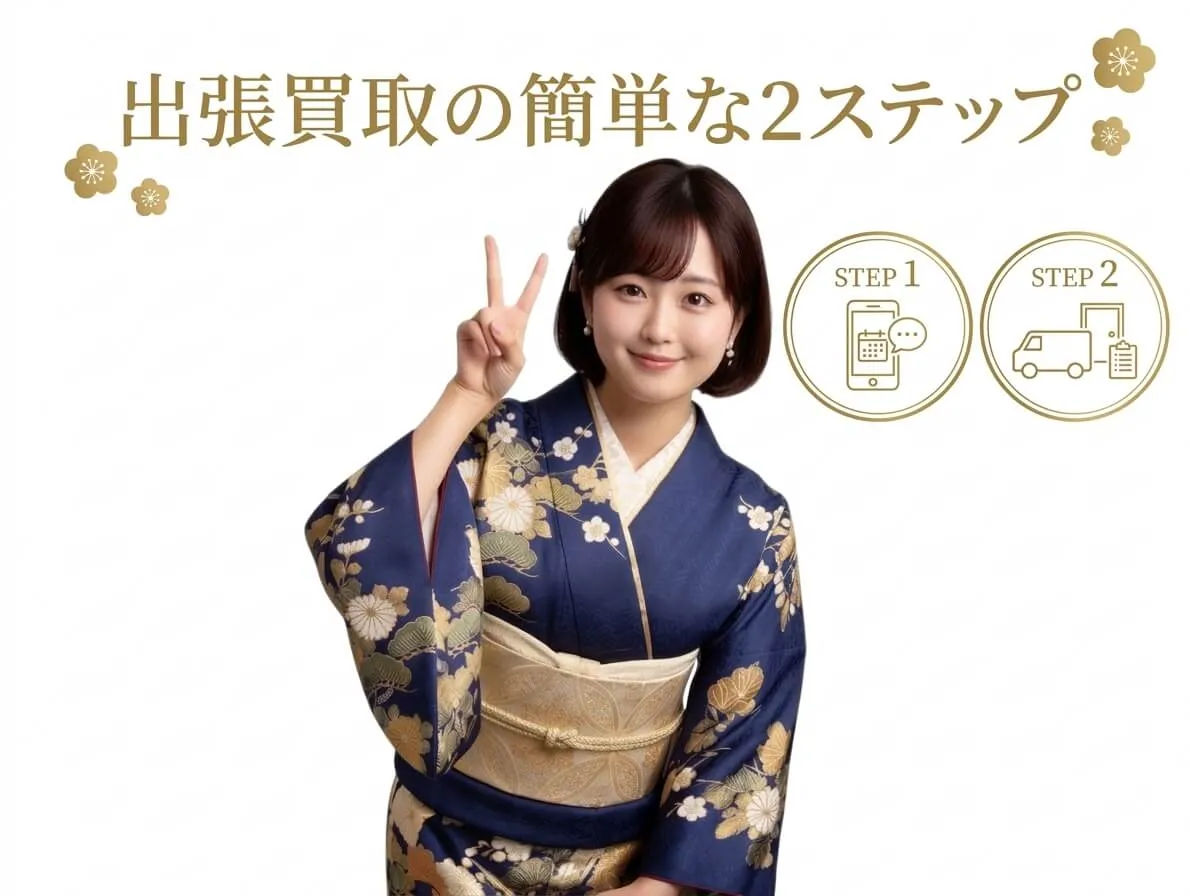 出張買取の簡単な2ステップ